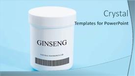  Presentation with ginseng - Presentation featuring ginseng-it-is-a-nootropic background and a sky blue colored foreground