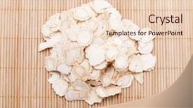  Presentation with ginseng - Slide set with ginseng-on-the-bamboo-mat background and a lemonade colored foreground