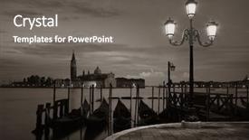  Presentation with inflatable water park - Amazing slides having giorgio maggiore island in early backdrop and a gray colored foreground