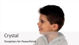  Presentation with child mental - Colorful presentation enhanced with gipsy child with grey sweatshirt backdrop and a  colored foreground