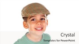  Presentation with spanish - Presentation design featuring gipsy children - funny small child with dark background and a  colored foreground