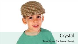  Presentation with eye popping funny cake pops - Cool new PPT theme with gipsy children - funny small child with dark backdrop and a  colored foreground