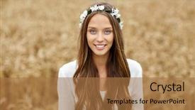  Presentation with culture transformation - PPT layouts featuring gipsy children - nature summer youth culture background and a coral colored foreground