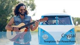  Presentation with youth - Colorful slide set enhanced with gipsy children - nature summer youth culture backdrop and a  colored foreground