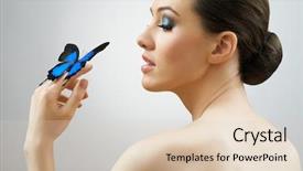  Presentation with butterfly - Amazing presentation having projects funding button with hand cursor business concept backdrop and a pink colored foreground