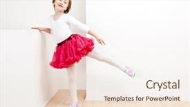  Presentation with dance - PPT layouts featuring girl as a dancer background and a  colored foreground