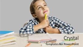  Presentation with school budget tigerbackground - Colorful slide deck enhanced with girl at school making drawing backdrop and a lemonade colored foreground