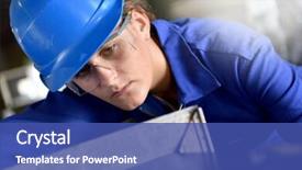  Presentation with rotary training - PPT layouts featuring girl attending metalworks training course background and a  colored foreground