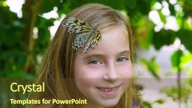  Presentation with plant breeding in rice - Slide deck having girl butterfly in head rice background and a tawny brown colored foreground