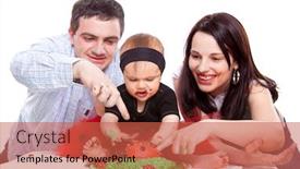  Presentation with father birthday - Amazing PPT layouts having girl-celebrating-first-birthday backdrop and a red colored foreground