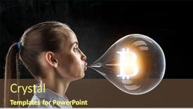  Presentation with chewing gum - Presentation theme having girl-chewing-gum-mixed-media background and a tawny brown colored foreground