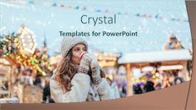  Presentation with kittens christmas holiday red christmas - Slides enhanced with feeling happy in big city background and a sky blue colored foreground