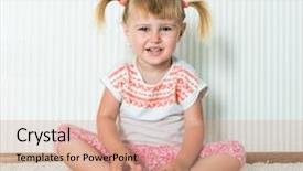  Presentation with physical activity seniors active senior - Presentation theme having girl engaged in physical activity background and a coral colored foreground