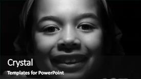  Presentation with smiling little girl - Colorful slides enhanced with girl flashes a bright smile backdrop and a  colored foreground