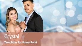  Presentation with teen girl - Beautiful slide deck featuring girl going to her quinceanera backdrop and a coral colored foreground