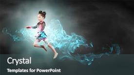  Presentation with high jump - Theme consisting of close up little asian newborn baby boy 7 days sleeps background and a coral colored foreground.