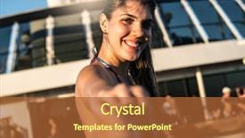  Presentation with trophy award hand holding - Slides with girl holding boyfriend hand - follow background and a red colored foreground