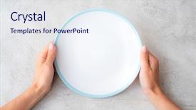  Presentation with white plate - Cool new PPT theme with empty plate with blue border backdrop and a sky blue colored foreground