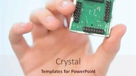  Presentation with military equipment - Slide set with girl-holds-in-her-hands background and a coral colored foreground