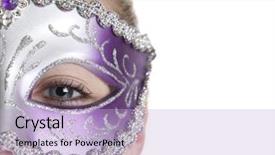  Presentation with mardi gras - Presentation enhanced with halloween or mardi gras background and a light blue colored foreground