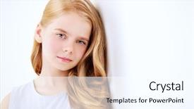  Presentation with coral reefs blue water beautiful sky - Beautiful PPT layouts featuring girl in a pale blue backdrop and a  colored foreground