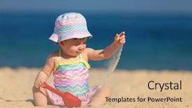  Presentation with kids travel - Amazing slides having girl in bikini and panama backdrop and a lemonade colored foreground