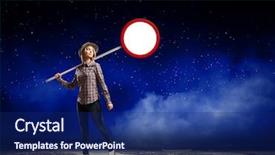  Presentation with earth pollution - PPT layouts consisting of girl in casual holding stop background and a navy blue colored foreground