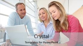  Presentation with teachers - PPT theme consisting of girl in front of computer background and a lemonade colored foreground