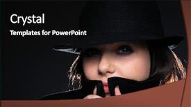  Presentation with graduation black graduate hat - Slides consisting of girl in hat black background background and a  colored foreground