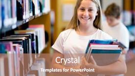  Presentation with teenage girl - Amazing presentation design having girl in library choosing book backdrop and a  colored foreground