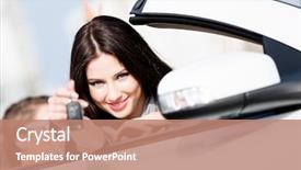  Presentation with car buying - Slides having syringe with drugs for hodgkin background and a  colored foreground.