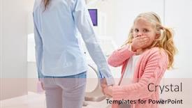  Presentation with mouth - Slide deck consisting of girl-is-afraid background and a lemonade colored foreground