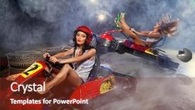  Presentation with driving - Amazing PPT layouts having healthy breakfast - oatmeal with fruits milk and juice at blue table backdrop and a mint green colored foreground