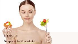  Presentation with carbohydrates - Presentation design having girl-is-losing-weight-went background and a lemonade colored foreground