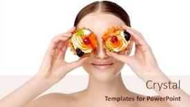  Presentation with carbohydrates - Slide deck enhanced with girl-is-losing-weight-went background and a lemonade colored foreground