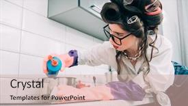  Presentation with clothes - Amazing slide set having girl is posing in everyday backdrop and a lemonade colored foreground