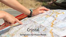  Presentation with girl reading - Audience pleasing slides consisting of girl is reading a map backdrop and a lemonade colored foreground