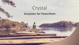  Presentation with relaxation - Presentation with girl-is-resting-at-ease background and a light gray colored foreground