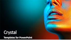  Presentation with glowing skin - Amazing presentation having girl lips mouth trendy glowing backdrop and a black colored foreground