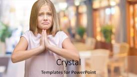  Presentation with beautiful midnight sun over - Cool new presentation with girl over isolated background begging backdrop and a coral colored foreground