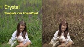  Presentation with girl power - Slide deck featuring girl plays and huhs goatling background and a tawny brown colored foreground