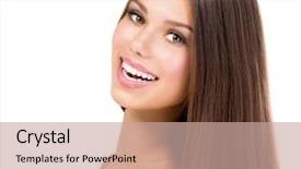  Presentation with beauty beautiful autumn in japanese - Beautiful PPT layouts featuring girl portrait clean fresh skin backdrop and a  colored foreground