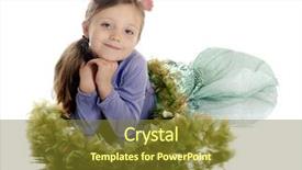  Presentation with weed - Theme having girl posed as a mermaid background and a tawny brown colored foreground