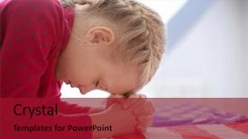  Presentation with african american girl power business - Cool new slides with girl praying over american flag backdrop and a  colored foreground