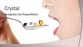  Presentation with teen girl - Presentation having girl s open mouth taking background and a sky blue colored foreground