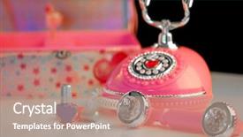  Presentation with nail - Colorful theme enhanced with girl's room with phone nail polish and jewelry box backdrop and a coral colored foreground