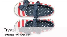  Presentation with shoes - Beautiful slides featuring girl shoes isolated on white backdrop and a pink colored foreground