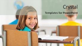  Presentation with special needs classroom - Colorful PPT theme enhanced with mars hill - island in the bay backdrop and a sky blue colored foreground