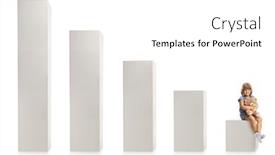  Presentation with sitting teddy bear isolated - Slide deck having girl-sitting-on-the-lowest background and a white colored foreground