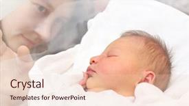  Presentation with incubator baby - Amazing slide set having girl sleeping in a incubator backdrop and a lemonade colored foreground